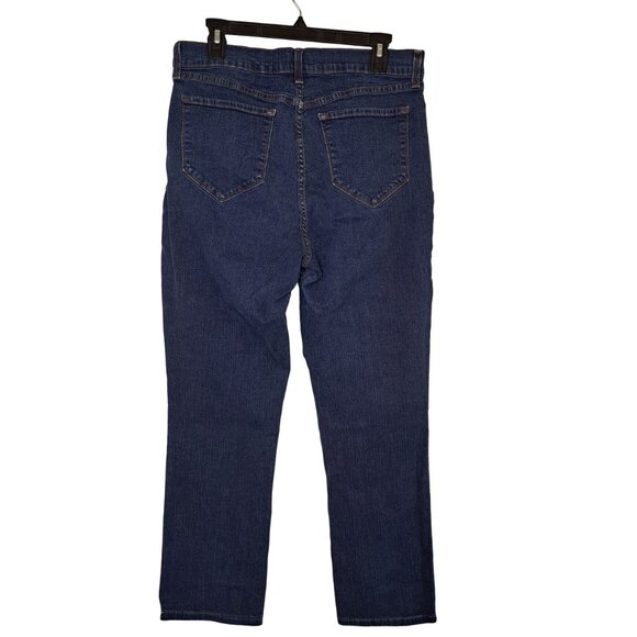 NYDJ Straight Leg Dark Wash Jeans Plus Size 16 - Picture 3 of 9